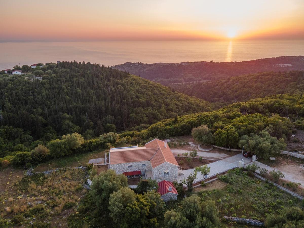 Stone Villa Eriphyle ,Private Witn Sunset View Fiskardo Exterior foto